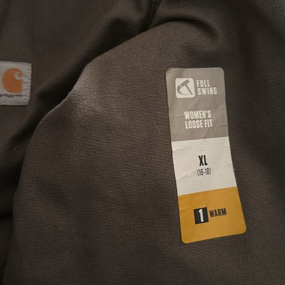 NWT! Carhartt Full Swing Grey Gray Hooded Sherpa Lined Jacket Fleece XL - Picture 7 of 16